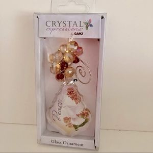Gantz Crystal Expressions Inspirational Glass Ornament Crystal Beads “Peace”